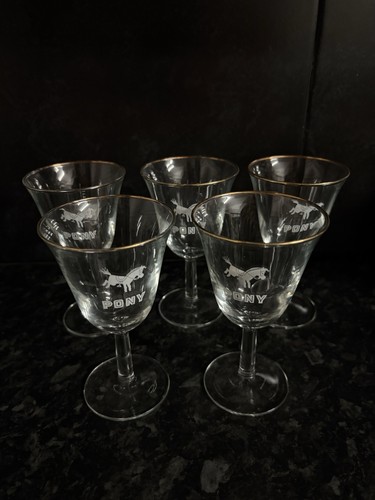 Vintage pony glasses with - pony,