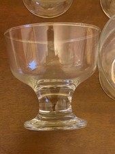 4 gorgeous old sundae dessert glass dishes vintage retro decorative display gift