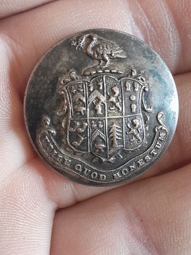 Antique livery button - , swan