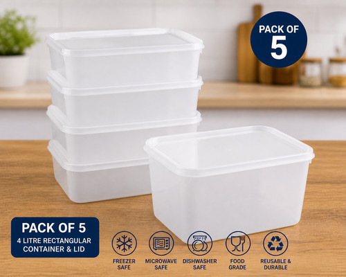 Plastic food storage - 4l,
