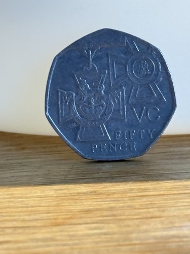 Victoria cross 50p - fifty, pence