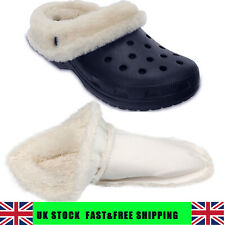 Furry Croc Liners Insoles Inserts For Fur Lined Crocs Shoes Clogs UK Stock