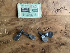 3/16” BSW X 3/8” Whitworth Steel Shouldered Thumb Screws X 4
