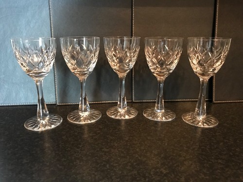 Set vintage crystal wine - of,