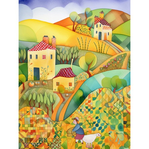 Countryside farming modern - countryside,