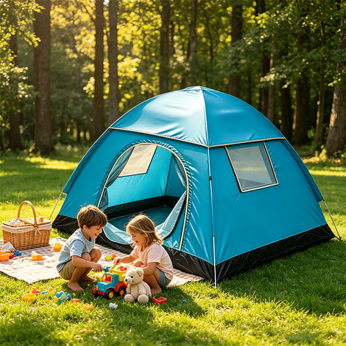 Camping tent man person - tent, 1-