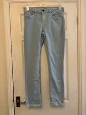 Marks And Spencer Indigo Collection Aqua Jeans Size 14 Length 29”