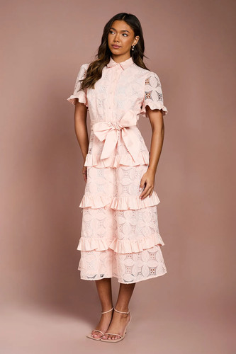 Coast peach line dress - peach, a-line