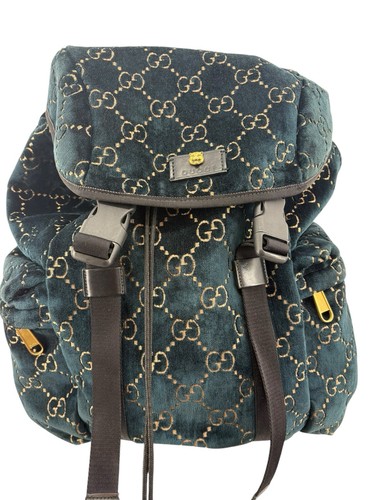 Gucci velvet backpack - gg,