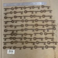 50 Old English Hospital Asylum Antique ALL Master  Key Skeleton Key Gibbons 524