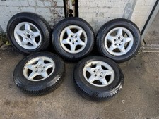 5x Mercedes ML W163 16” Alloy Wheels With Dunlop Tyres