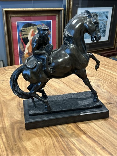 Bronze horse monkey - horse,