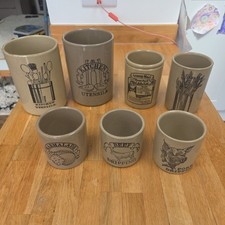 Pearsons Stoneware Jars Pot Utensils Marmalade Beef Pork Dripping Celery Vintage