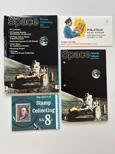 Space stamp collecting kit - space,