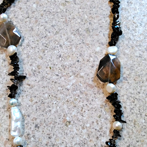 Inch white baroque pearl - 36, inch.