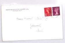 GB SCOTLAND LSD REGIONAL *Kelty* DECIMAL MACHIN Mixed Currency Cover 1971 BR12
