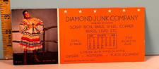 1943 Diamond Junk Co Scrap steel, copper, brass lead etc adv -Pinup Blotter.