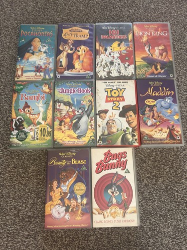 Disney vhs tape collection - disney,