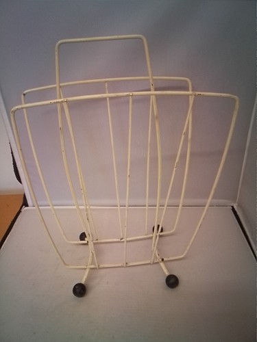 Vintage magazine rack storage - rack,