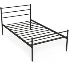 Costway Single Black Metal Bed Frame