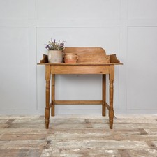 Victorian Pine Washstand | 19th Century Antique Console | Farmhouse Style