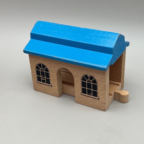 Wooden train station - wooden,