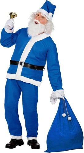 Adult blue santa - blue,