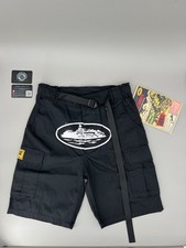 Corteiz Cargo Shorts - Black White - Size M - Brand New With Tags - AUTHENTIC✅