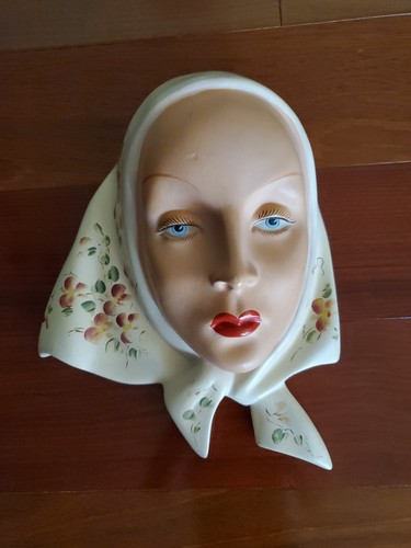 Vintage 1950s plaster woman - vintage,