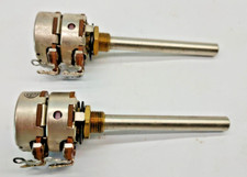 2  PIECES    1 MEG  LINEAR  DUAL   POTENTIOMETERS MADE  BY  AB