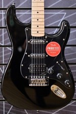 Fender Squier Sonic Stratocaster HSS Black Electric Guitar