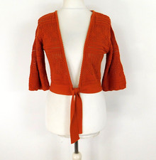 M&S Burnt Orange Crochet
