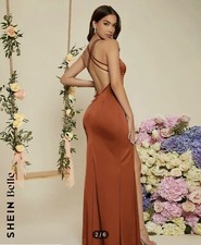 Shein Burnt Orange Bridesmaid
