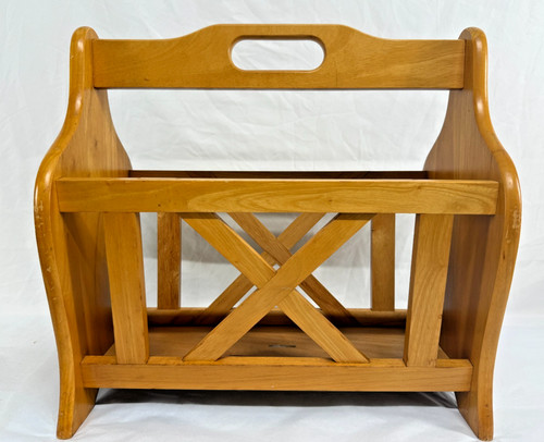 Vintage solid wood magazine - vintage,
