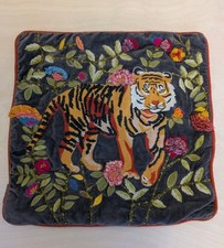 Embroidered Velvet Cushion