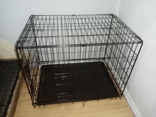 Dog crate with metal - dog,