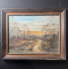 Antique Original Signed Oil
