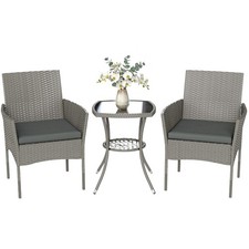 Outsunny 3 Piece Rattan Bistro
