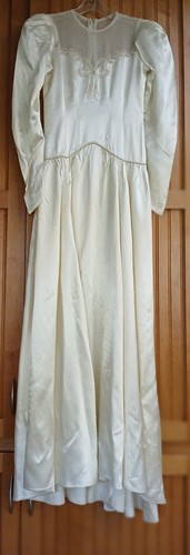 Vintage 1940s wedding dress - 1940s,