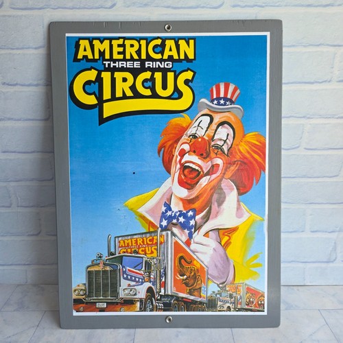American circus wooden sign - wooden,