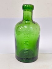 60075 Old Vintage Antique Glass Bottle Mineral Hamilton Seltzer London Schweppes