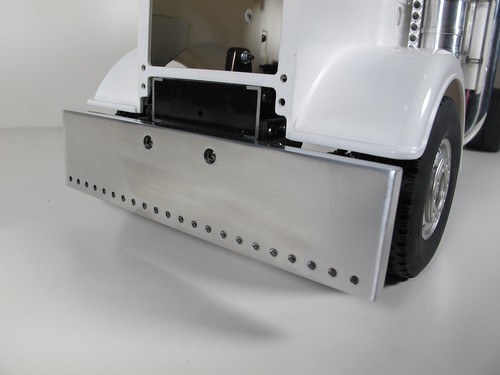Aluminum front bumper predrill - front,