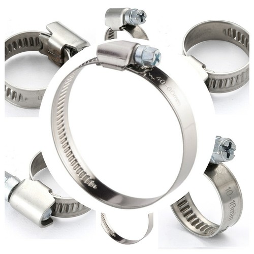 Stainless steel hose clips - stainless,