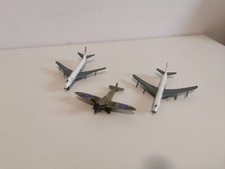 Playart Diecast Boeing 707 + Boeing 747 + Unbranded diecast Spitfire   Vintage