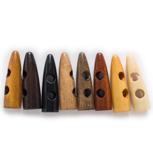10pcs horn wooden - , toggle