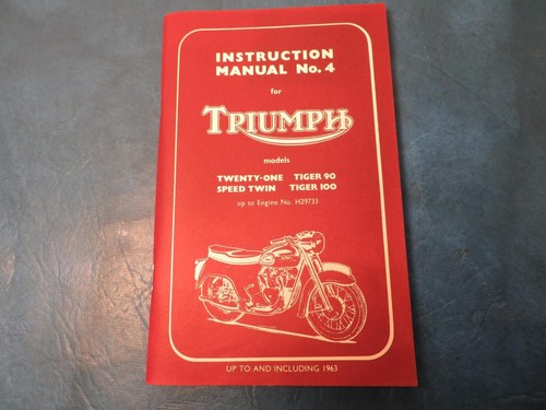 Triumph instruction manual - instruction, no