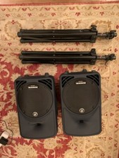 Mackie SRM 350 V2 (x2) PA System 10" Monitors with 2x Stagg speaker stands. Mint