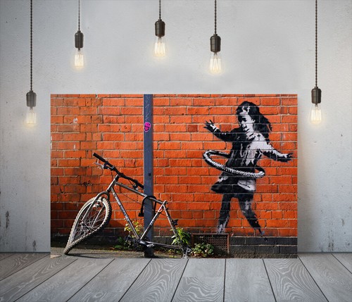 Banksy hula bicycle - banksy,