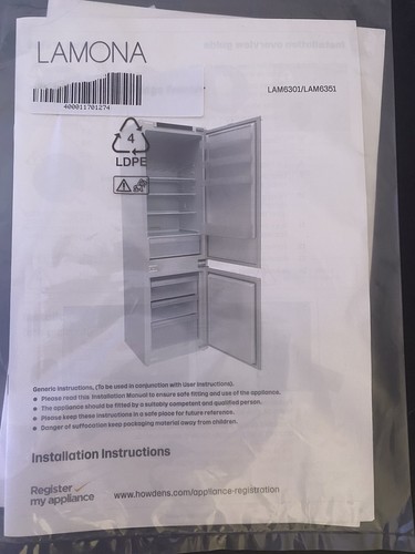 Lamona integrated fridge - lamona, 70:30