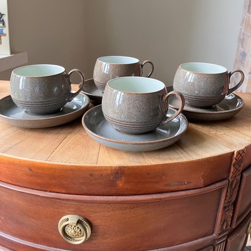 Four denby greystone - four, stoneware
